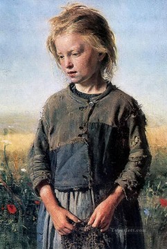 a fisher girl 1874 Ilya Repin Oil Paintings